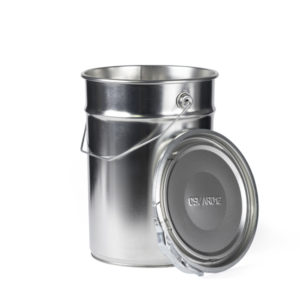 Wiadro metalowe 5 l. średnica 180 mm z wieczkiem